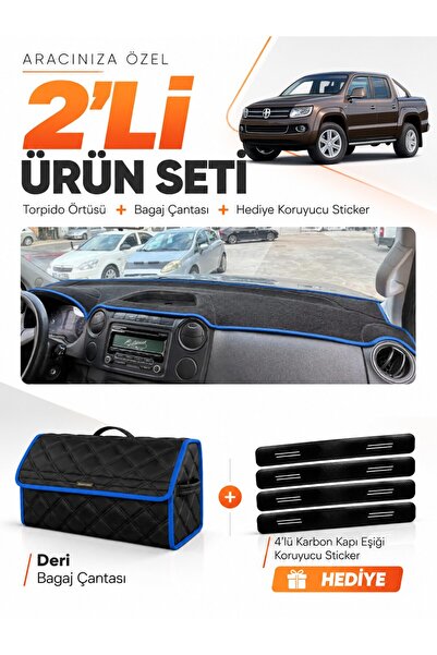 e-biz Volkswagen Amarok (2009-2016) Compatible Dashboard Cover + Leather Trun...