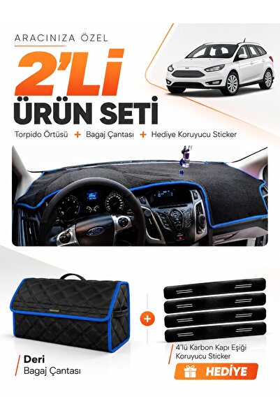 e-biz Ford Focus 3.5 Station Wagon (2014-2018) Compatible Glove Box Cover + L...