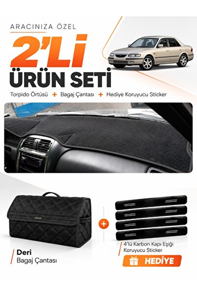 e-biz Mazda 626 (1997-2002) Compatible Dashboard Cover + Leather Trunk Bag + ...