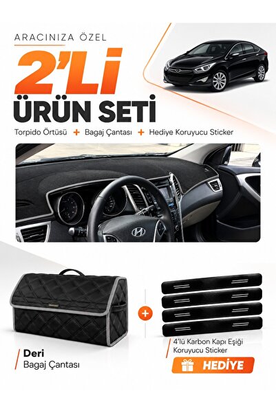 e-biz Hyundai̇ İ40 (2011-2017) Compatible Torpedo Cover + Leather Luggage Bag...