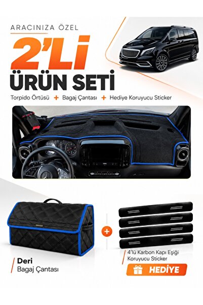 e-biz Mercedes Vi̇to W114 Tourer (2025-Onwards) Compatible Torpedo Cover + Le...