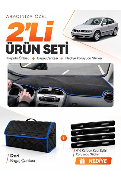 e-biz Seat Toledo (2005-2013) Compatible Glove Box Cover + Leather Trunk Bag ...
