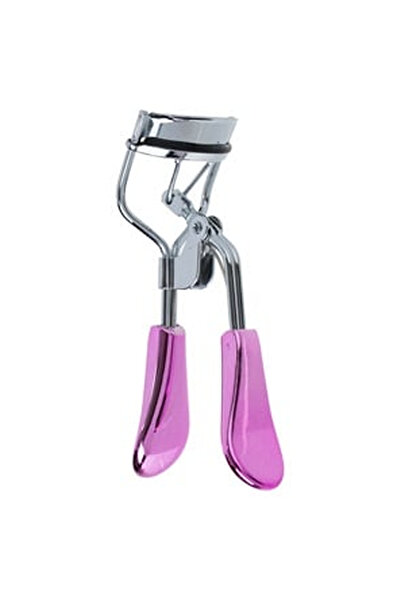 OEM Silver Eyelash Curler with Fuchsia Handles