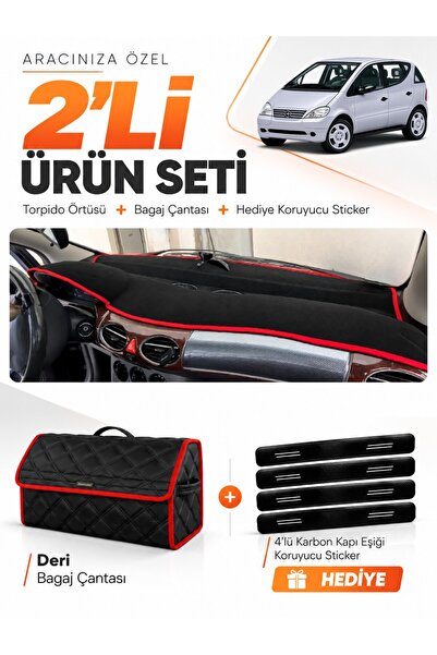 e-biz Mercedes W168 a Class (1997-2004) Compatible Glove Box Cover + Leather ...