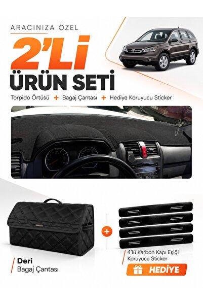 e-biz Honda Cr-V (2007-2012) Compatible Dashboard Cover + Leather Trunk Bag +...