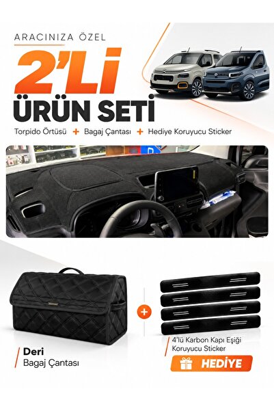 e-biz Citroen Berlingo K9 (2018-2026) Compatible Dashboard Cover + Leather Tr...
