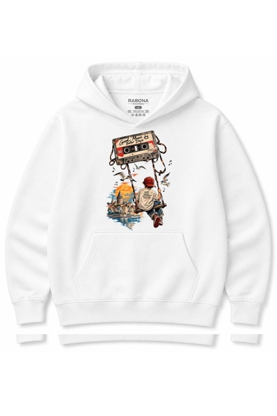 Rabona Fashion Good Music Good Days Cassette & Istanbul Designed Hoodie