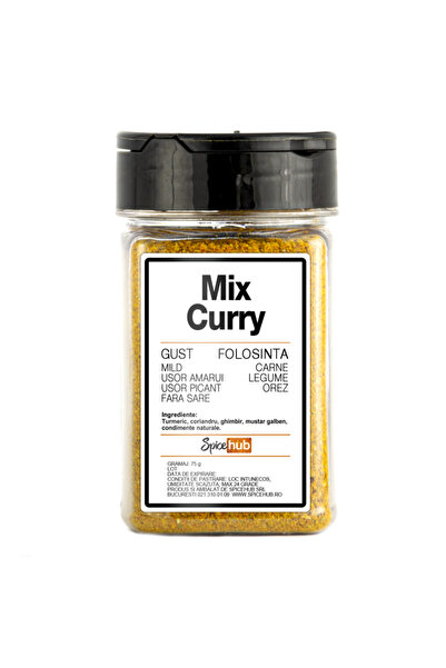Spicehub Curry 75g SpiceHub, mix de condimente naturale fara sare pentru pui ...