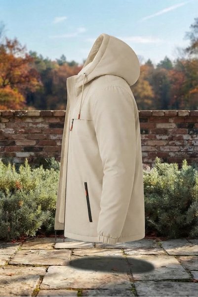 FASHION Men's Water and Wind Resistant Plush Lined Winter Coat Jacket