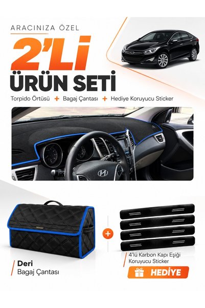 e-biz Dashboard Cover + Leather Trunk Bag + Sticker Set Hyundai İ40 (2011-201...