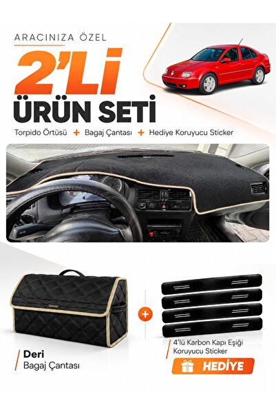e-biz Volkswagen Bora (1998-2005) Compatible Dashboard Cover + Leather Trunk ...