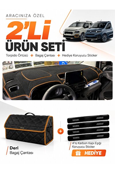 e-biz Citroen Berlingo K9 (2018-2026) Compatible Dashboard Cover + Leather Tr...