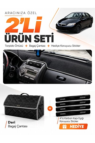 e-biz Honda City (2002-2007) Compatible Dashboard Cover + Leather Trunk Bag +...