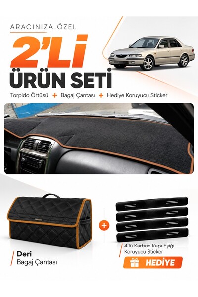 e-biz Mazda 626 (1997-2002) Compatible Dashboard Cover + Leather Trunk Bag + ...