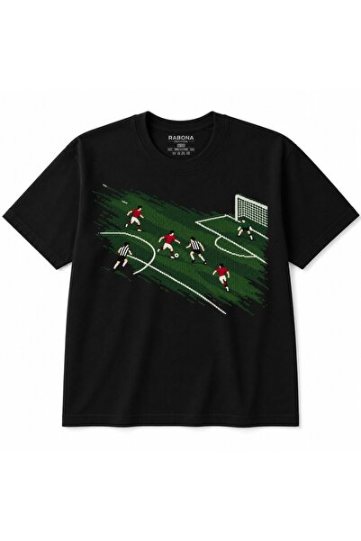 Rabona Fashion Μπλουζάκι με σχέδιο σκηνής ποδοσφαίρου της τελευταίας επίθεσης