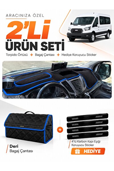 e-biz Ford Transit Covered (2013-2018) Compatible Glove Box Cover + Leather L...