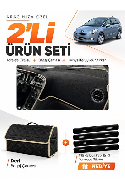 e-biz Peugeot 5008 Without Screen (2010-2014) Compatible Glove Box Cover + Le...