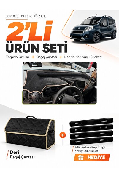 e-biz Fi̇at Fi̇ori̇no Fully Closed (2007-2026) Compatible Glove Box Cover + L...