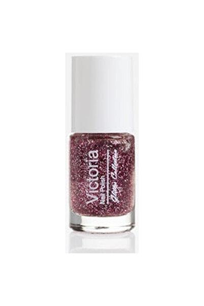 OEM Long Lasting Nail Polish Fuchsia Silver Confetti - 6ml