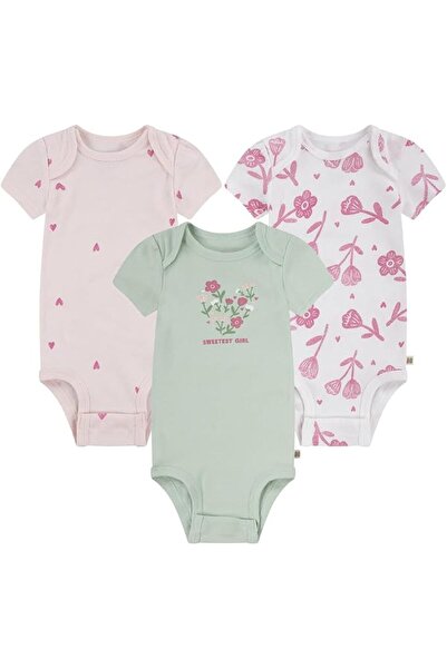 Huggies Girls HUGG 3PK BODYSUIT SET BODYSUIT AND PANT SET (pack of 3)