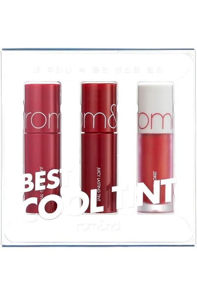 rom&nd أفضل مجموعة ميني تينت إديشن 01 - لون دافئ، لون طبيعي، مرطب للشفاه، صبغ...