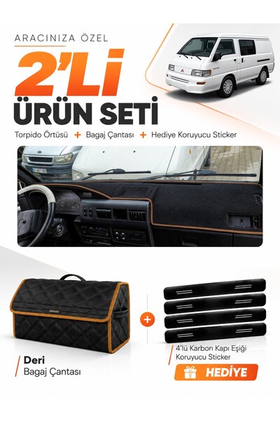e-biz Mitsubishi L300 (2000-2010) Compatible Torpedo Cover + Leather Luggage ...