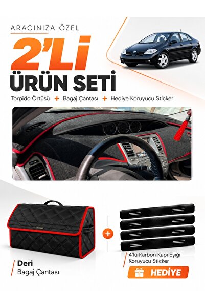 e-biz Nissan Primera P12 (2001-2004) Compatible Torpedo Cover + Leather Trunk...
