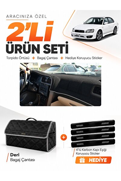 e-biz Subaru Legacy B4 (1998-2003) Compatible Glove Box Cover + Leather Trunk...