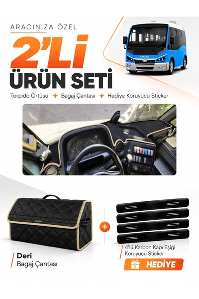 e-biz Karsan Jest (2013-2020) Compatible Torpedo Cover + Leather Luggage Bag ...