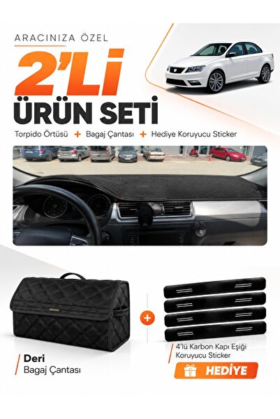e-biz Seat Toledo (2013-2017) Compatible Glove Box Cover + Leather Trunk Bag ...