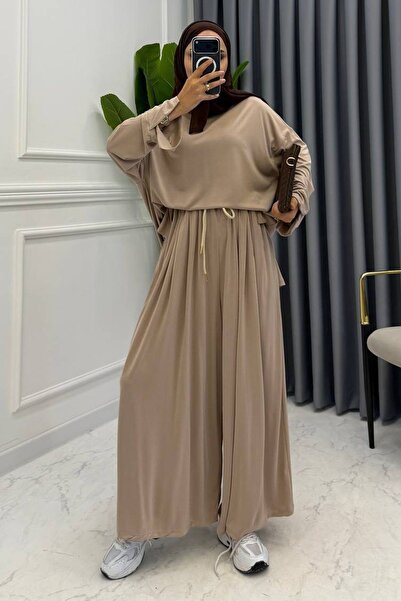 Oversize Üst Ve İspanyol Paça İkili Oysho takım