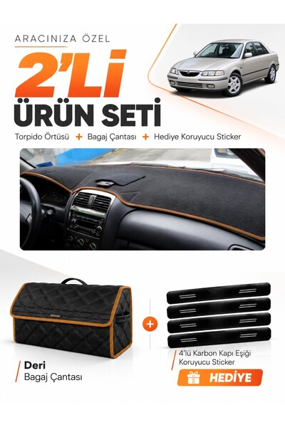 e-biz Mazda 626 Without Airbags (1998-2000) Compatible Glove Box Cover + Leat...