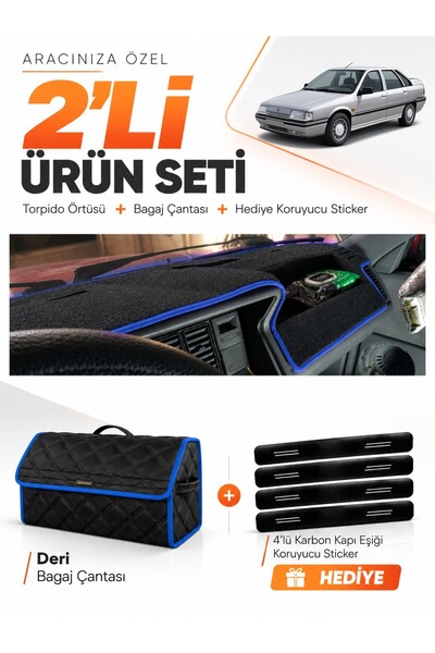 e-biz Renault 21 Manager (1990-1996) Compatible Dashboard Cover + Leather Tru...