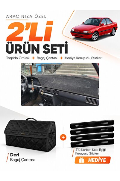 e-biz Mazda 323 Sedan (1991-1995) Compatible Dashboard Cover + Leather Trunk ...
