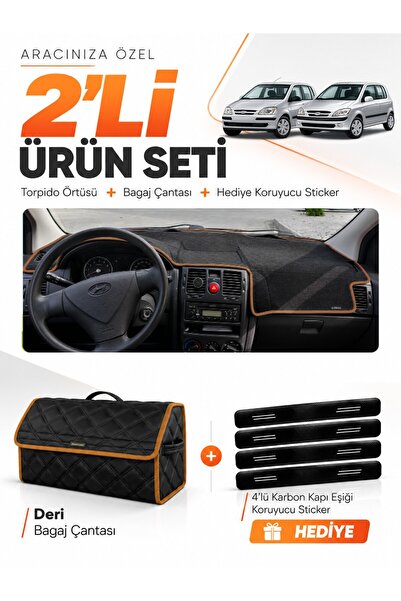 e-biz Hyundai Getz (2002-2011) Compatible Torpedo Cover + Leather Luggage Bag...