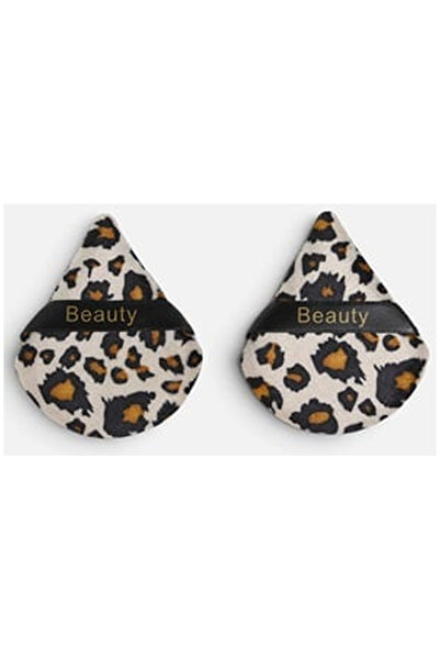 OEM Powder Puff with Leopard Handle - 2pcs