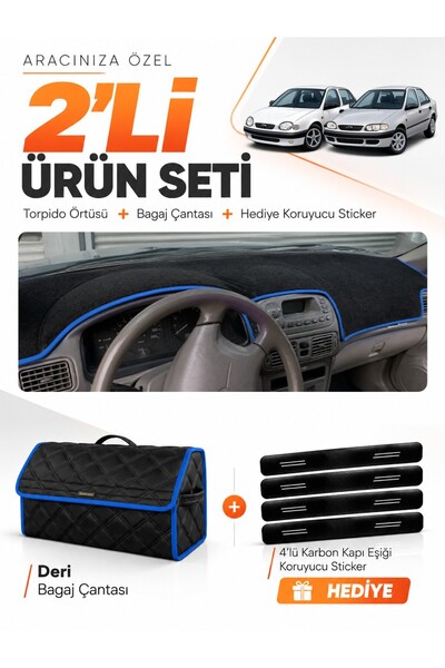 e-biz Toyota Corolla Terra E110 (1997-2002) Compatible Dashboard Cover + Leat...