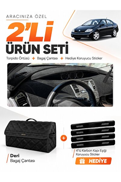 e-biz Nissan Primera P12 (2001-2004) Compatible Torpedo Cover + Leather Trunk...
