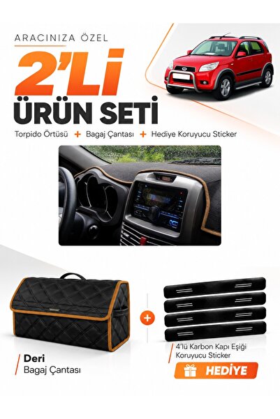 e-biz Daihatsu Terios (2006-2011) Compatible Glove Box Cover + Leather Trunk ...