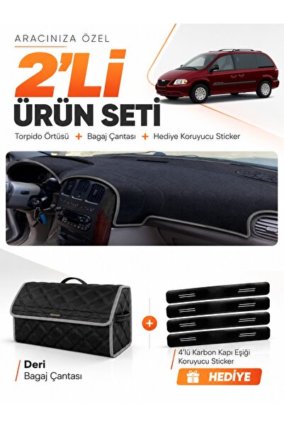 e-biz Chrysler Grand Voyager (2002-2006) Compatible Dashboard Cover + Leather...