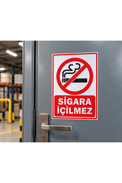 Sigara İçilmez Uyarı Levhası 35x50 cm (3 mm Polikarbon)