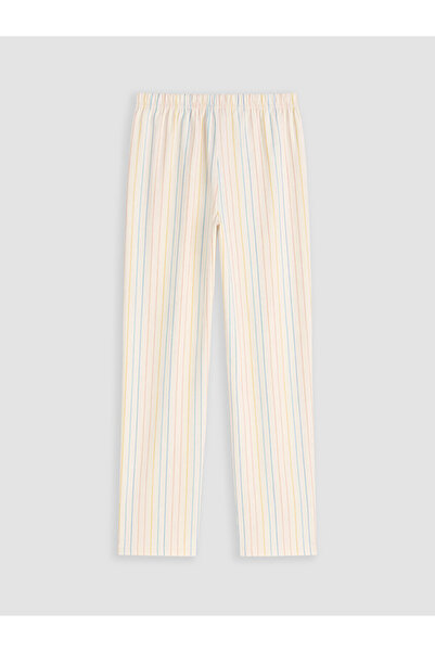 LC Waikiki Rmz Gi̇yi̇m Farkiyla Women's Striped Pajama Bottoms with Waist Cord