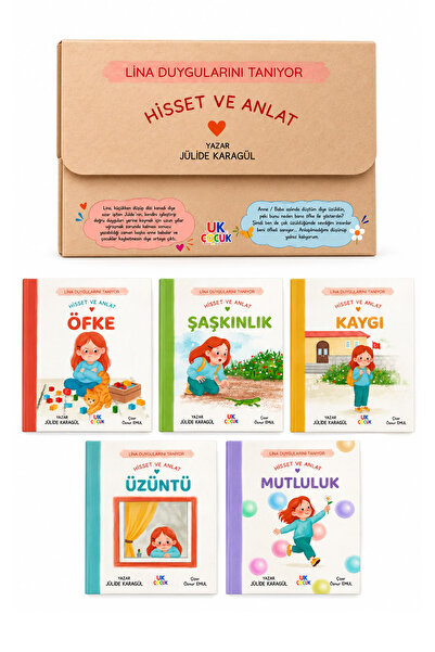 Unikod Lina Duygularını Tanıyor 5 Kitap Kutulu Set / Jülide Karagül
