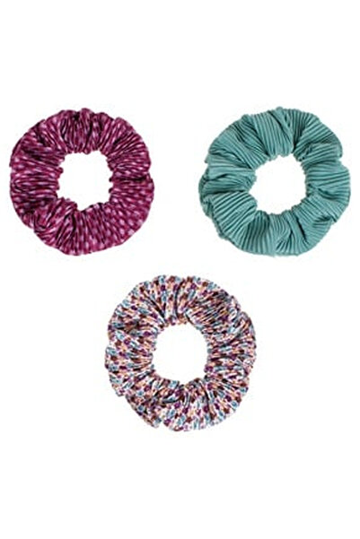 OEM Elastice Par Dama Floral Mov Verde - 3buc
