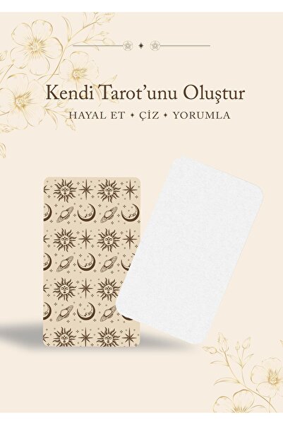 The Bill Store Kendi Tarotunu Oluştur - 80 Adet Boş Tarot Kartı - Kişiselleşt...