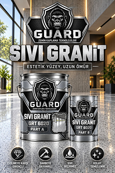SARAS KİMYA GUARD Sıvı Granit - Estetik & Dayanıklı Sıvı Granit Zemin Kaplama...