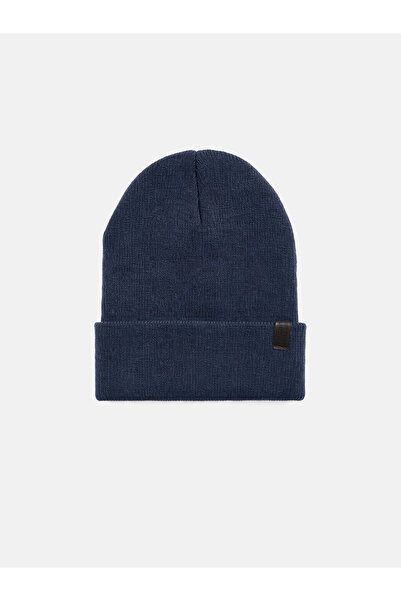 LC Waikiki Nevavm Farkıyla Lcw Accessories Navy Blue Knitwear Plain Men's Beanie