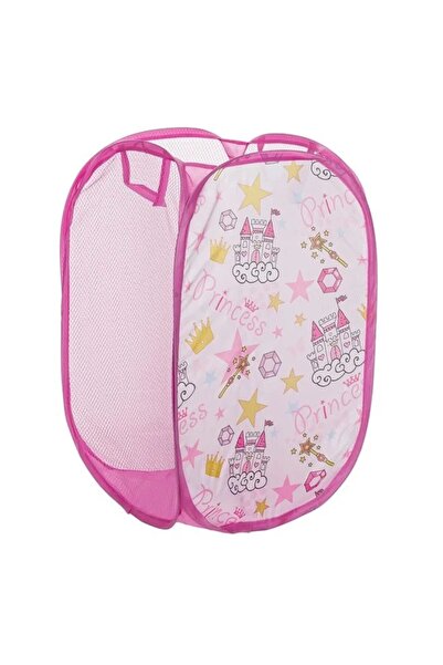 saiconcept Coș textil pliabil pentru jucării Prințesa Fuchsia 36x58cm