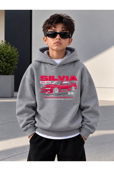 LORVEX Sweatshirt (Hooded) Boys' 3 Thread Raster Printed Winter Hoodie