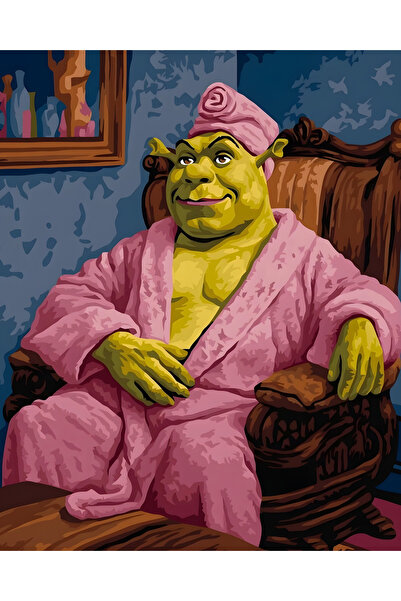 LİLYHOBBYLAND Shrek Deluxe Sayılarla Boyama Seti | Numaralı Tuval | Hobi Boya...